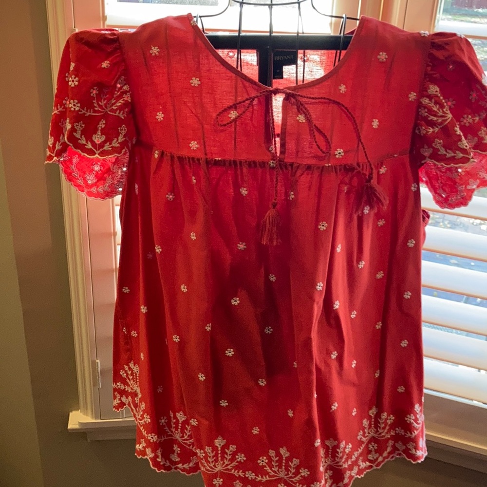 Lane Bryant embroidered top